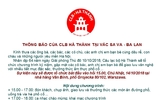 CLB Hà Thành tại Vac Sa Va - Ba Lan: Thông báo chương trình kỷ niệm 64 năm ngày giải phóng Thủ Đô CLB Hà Thành tại Vac Sa Va - Ba Lan: Thông báo chương trình kỷ niệm 64 năm ngày giải phóng Thủ Đô