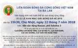 Giấy mời dự khai mạc và lịch thi đấu Giải bóng đá Cộng đồng hè 2018. Giấy mời dự khai mạc và lịch thi đấu Giải bóng đá Cộng đồng hè 2018.