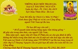 Thông báo mời tham gia Đại Lễ Thượng Nguyên, Xuân Kỷ Hợi - PL 2562, DL-2019 tại Chùa Nhân Hòa Thông báo mời tham gia Đại Lễ Thượng Nguyên, Xuân Kỷ Hợi - PL 2562, DL-2019 tại Chùa Nhân Hòa