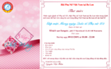 Thư mời dự Gặp mặt nhân ngày phụ nữ 8-3. Thư mời dự Gặp mặt nhân ngày phụ nữ 8-3.