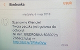 Nếu bạn nhận được SMS để nhận bưu phẩm Biedronka hay Lidl thì chớ có mở, đó là bọn lừa đảo đấy!
Nếu bạn nhận được SMS để nhận bưu phẩm Biedronka hay Lidl thì chớ có mở, đó là bọn lừa đảo đấy!