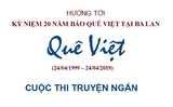 Thông báo Cuộc thi truyện ngắn Báo Quê Việt Thông báo Cuộc thi truyện ngắn Báo Quê Việt