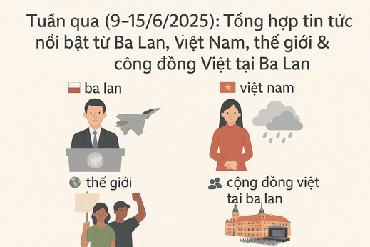 Tuần qua (9–15/6/2025): Tổng hợp tin tức nổi bật từ Ba Lan, Việt Nam, thế giới & cộng đồng Việt tại Ba Lan Tuần qua (9–15/6/2025): Tổng hợp tin tức nổi bật từ Ba Lan, Việt Nam, thế giới & cộng đồng Việt tại Ba Lan